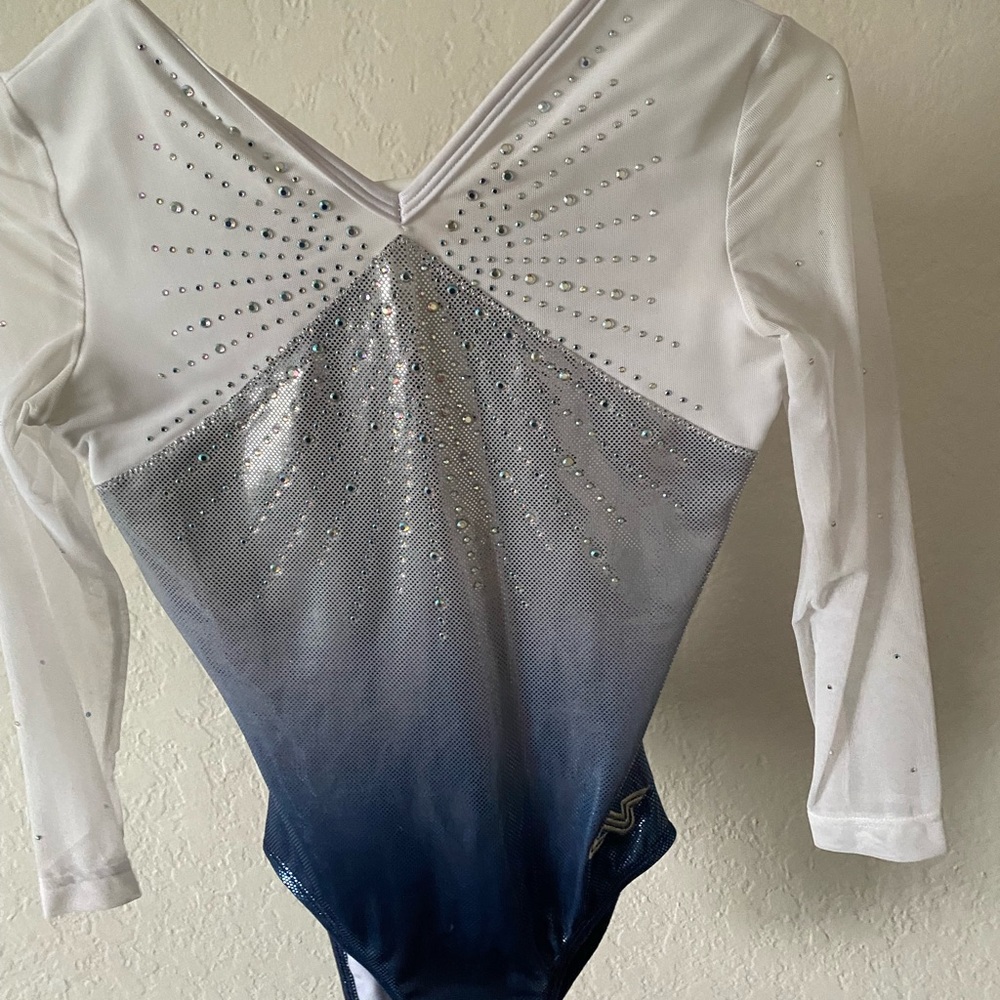Gymnastics competition leotard and warm up